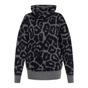 Stella Mccartney Cowl Neck Sweater With Bold Leopard Pattern - NWT